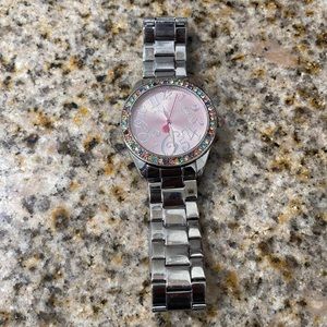 Betsey Johnson rhinestone watch
